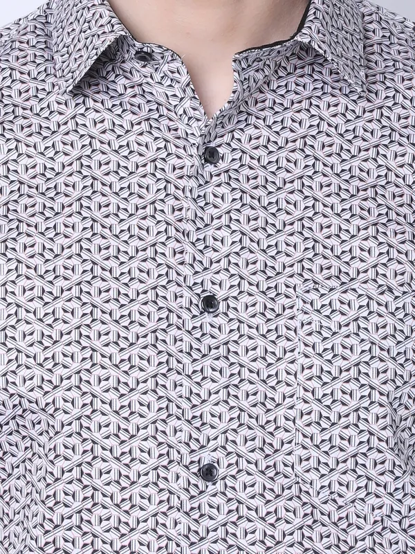J. Hampstead Men Regular Fit Printed Shirt
