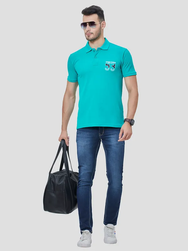 Tessio Men Regular Fit Solid T-Shirt