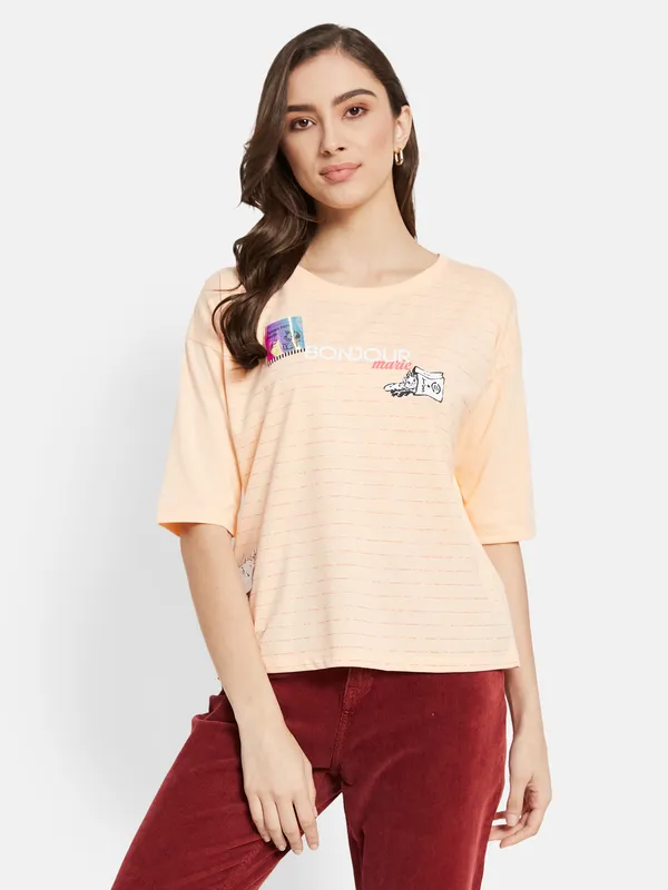 Disney  Marie Cat  Print T-shirt