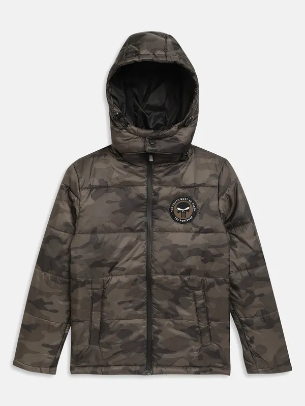 Boys Camouflage Padded Jacket