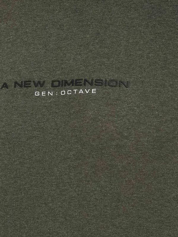 Octave Men Olive Green Sweatshirt