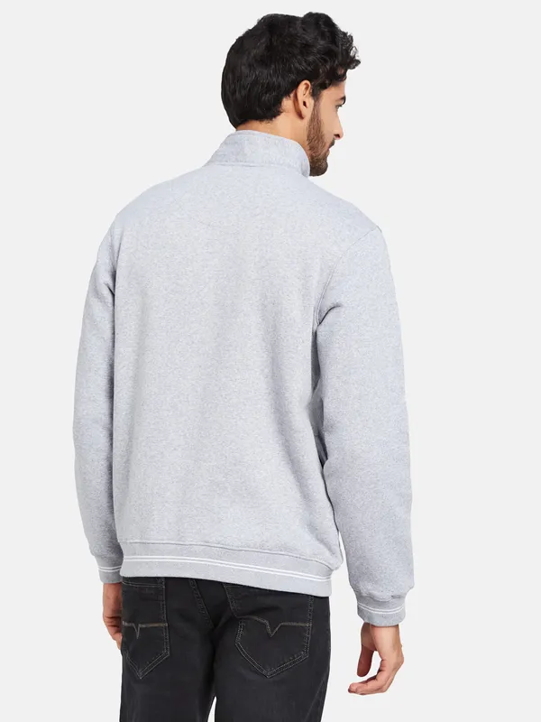 Octave Men Grey Sweatshirt