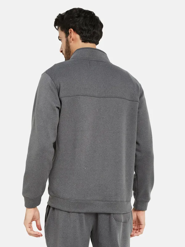 Octave Long Sleeves Fleece Front-Open Sweatshirt