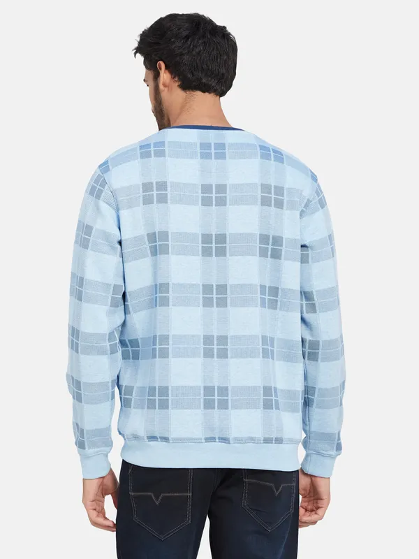 Octave Checked Fleece Pullover Sweatshirt