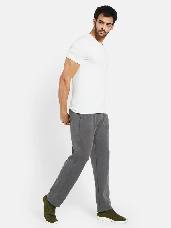 Octave Men Mid-Rise Training or Gym Fleece Track Pant