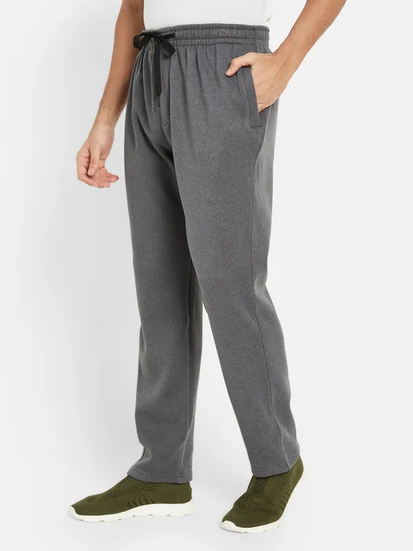 Octave Men Mid-Rise Training or Gym Fleece Track Pant