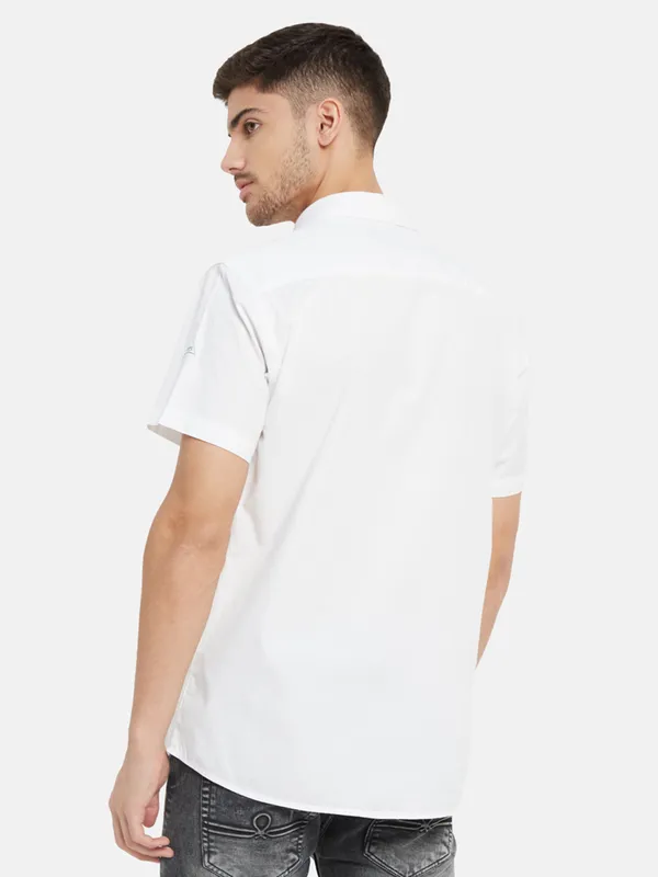 Half Sleeve Shirt with Double Chest Pockets