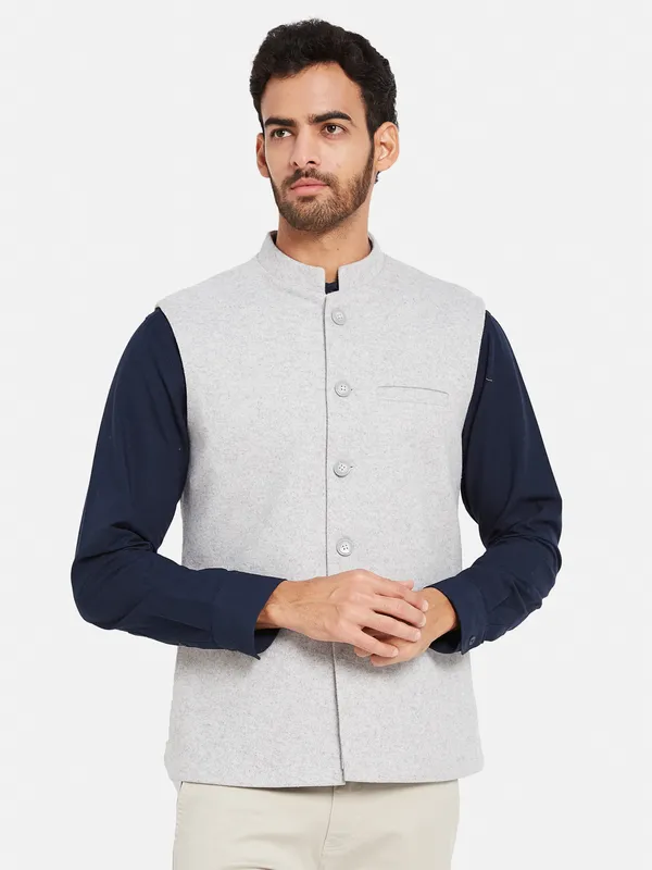 Cotton Linen Nehru Jacket