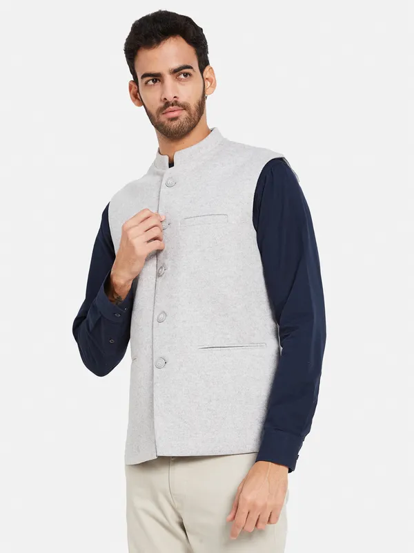 Cotton Linen Nehru Jacket