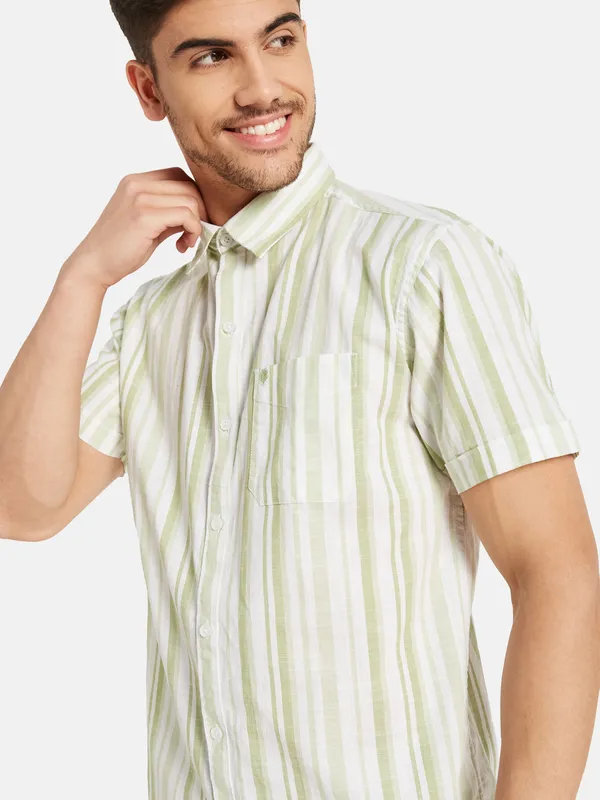 Vertical Stripes Printed Shirt