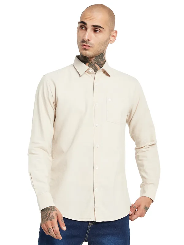 METTLE Men Cotton Casual Shirt