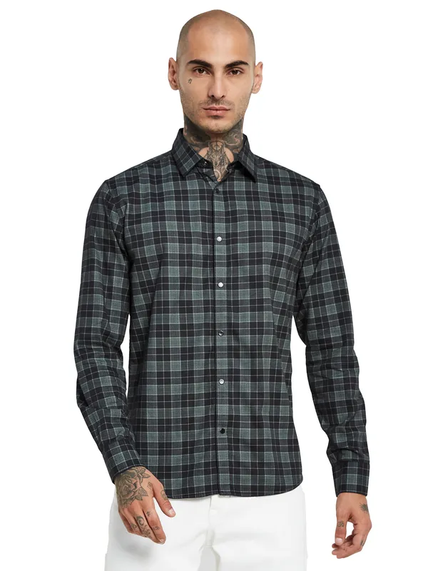 METTLE Tartan Checked Casual Shirt