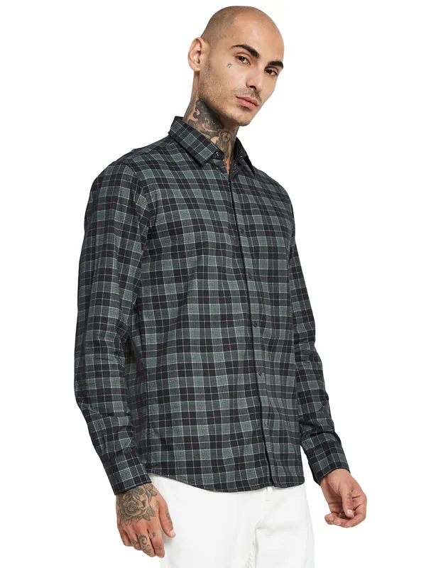 METTLE Tartan Checked Casual Shirt