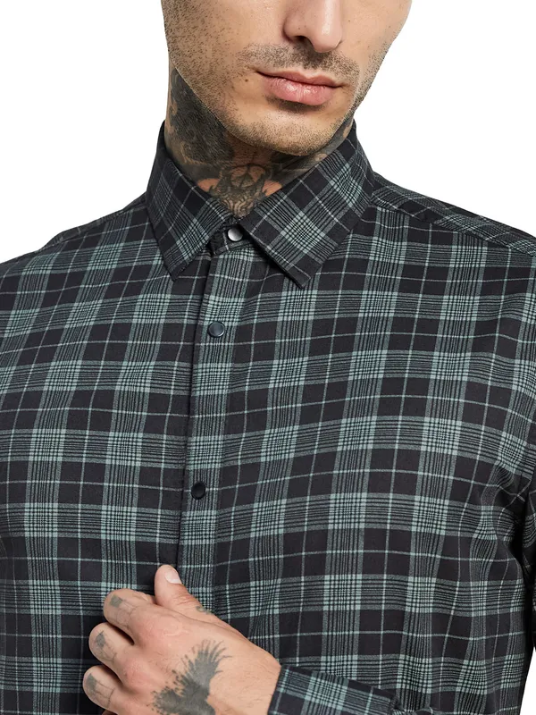 METTLE Tartan Checked Casual Shirt