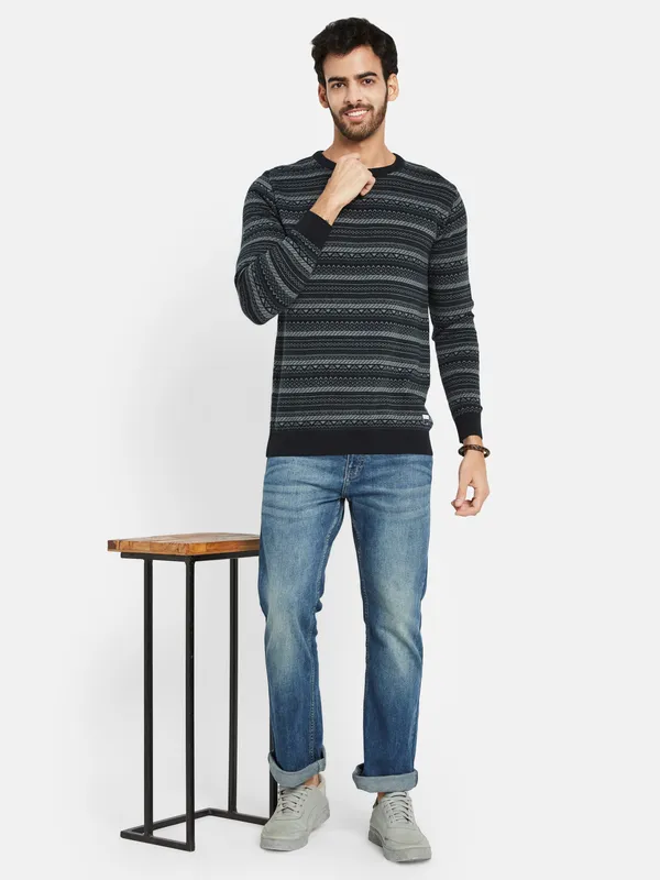 METTLE Striped Long Sleeves Pullover