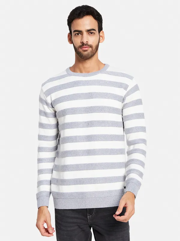 Striped Cotton Pullover Sweaters