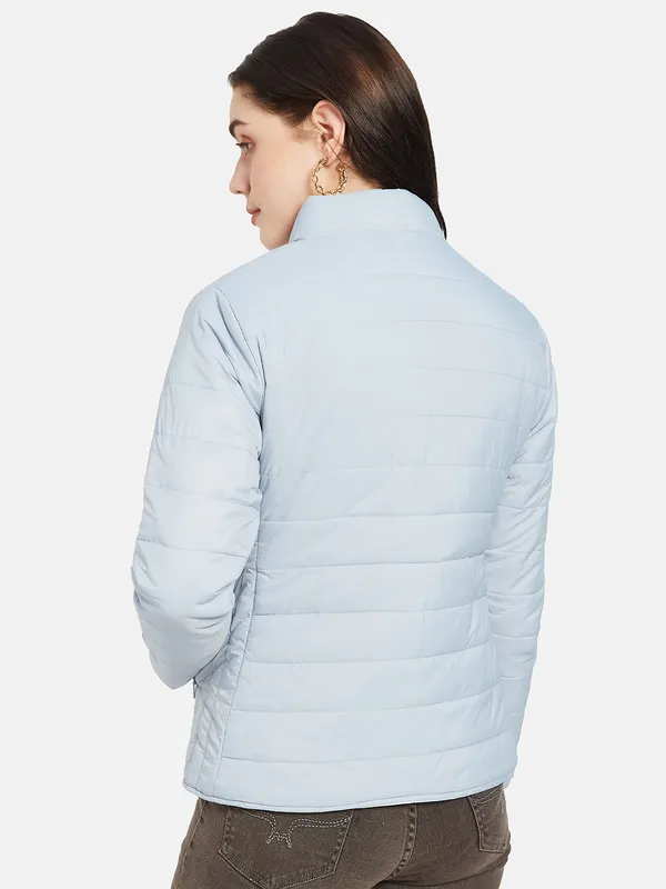 METTLE Women Blue Puffer Jacket