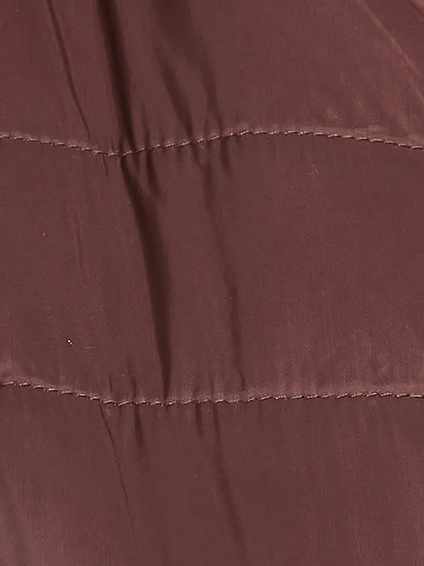METTLE Women Maroon Quilted Jacket