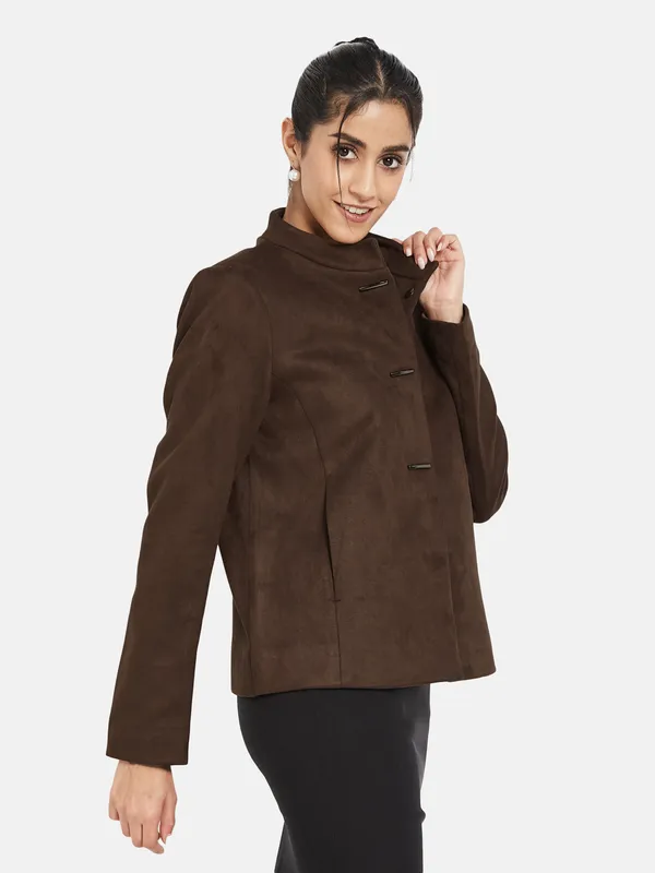 METTLE Women Single-Breasted Overcoat