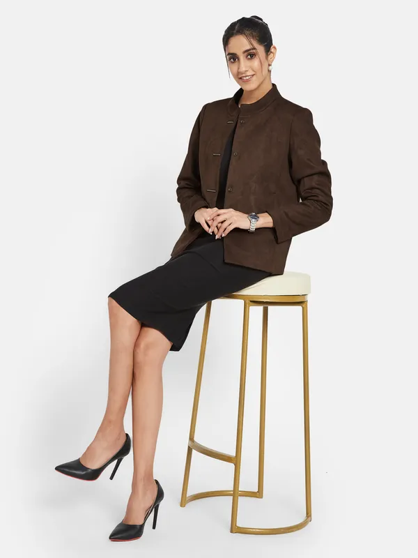 METTLE Women Single-Breasted Overcoat