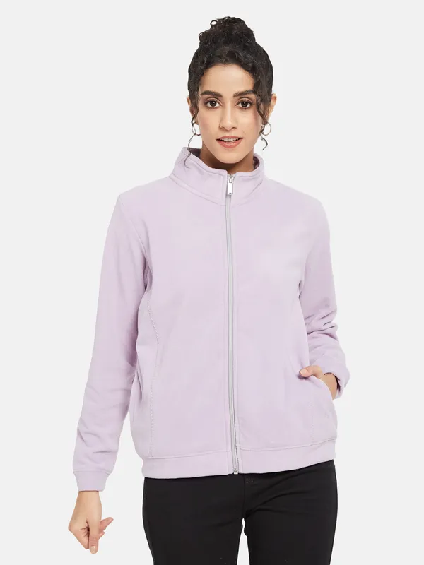 METTLE Women Purple Sweatshirt