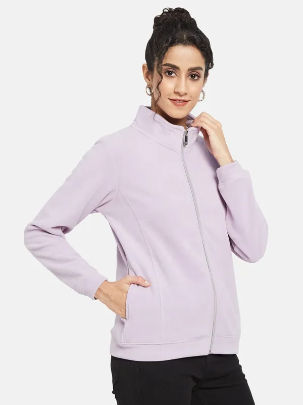 METTLE Women Purple Sweatshirt