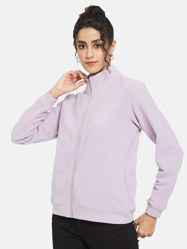 METTLE Women Purple Sweatshirt