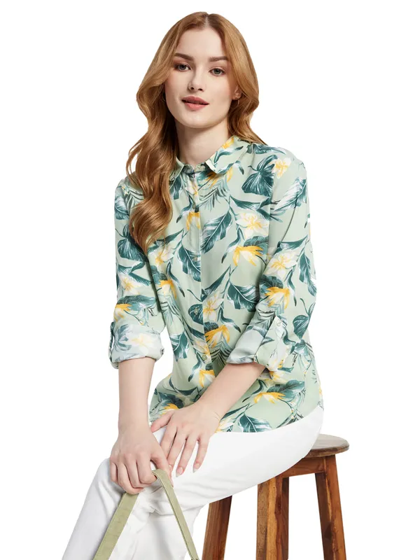 Floral Print Regular Fit Shirt