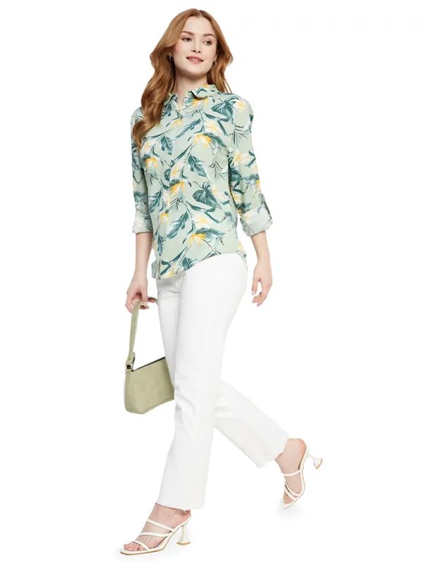 Floral Print Regular Fit Shirt