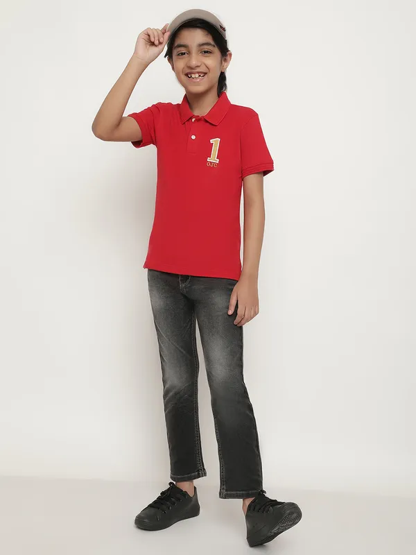 Octave Boys Regular Fit Light Fade Cotton Stretchable Jeans