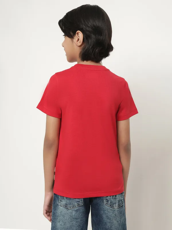 Octave Boys Colourblocked Cotton T-Shirt