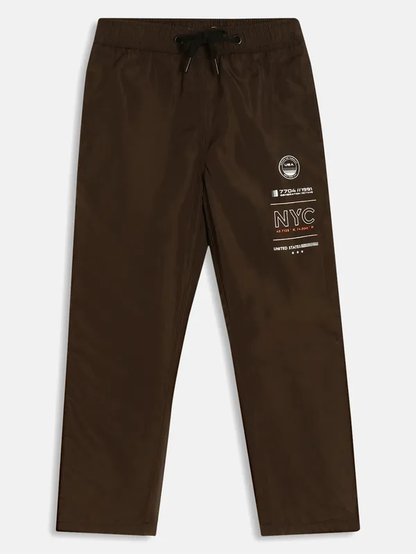 Boys Solid Cotton Track Pants