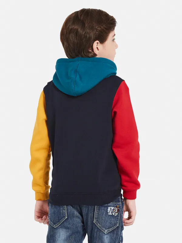 Octave Boys Colourblocked Hooded Sweatshirt