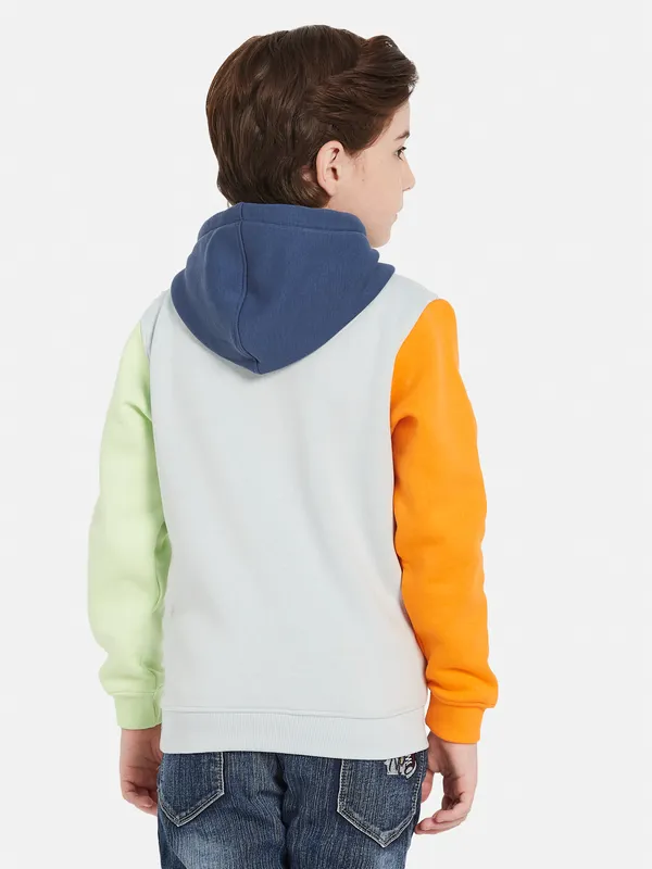 Octave Boys Graphic Printed Hooded Fleece Pullover Sweatshirt