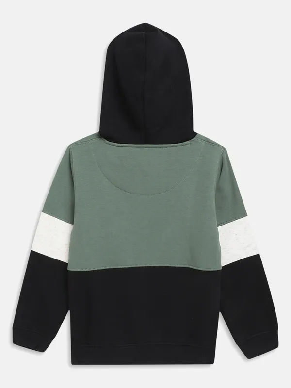 Boys Colourblocked Hooded Sweatshirt
