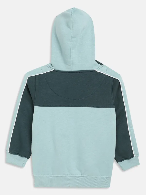 Boys Colourblocked Hooded Sweatshirt