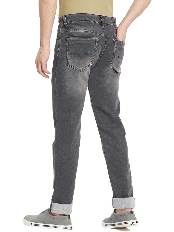 Octave Men Grey Heavy Fade Jeans