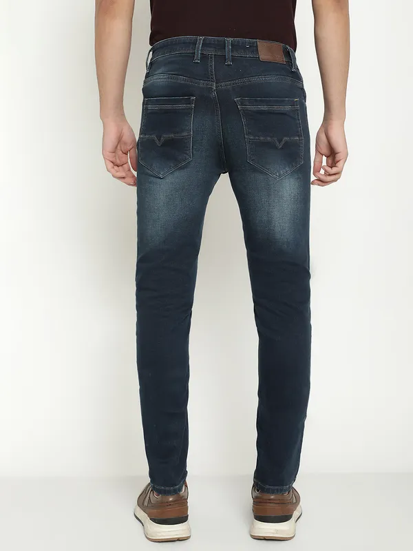 Octave Men Heavy Fade Mid-Rise Cotton Stretchable Jeans