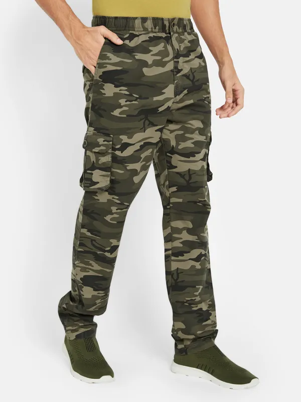 Octave Camouflage Printed Cotton Cargos