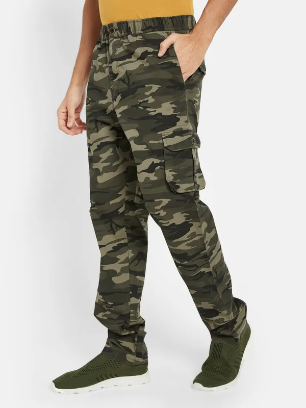 Octave Camouflage Printed Cotton Cargos