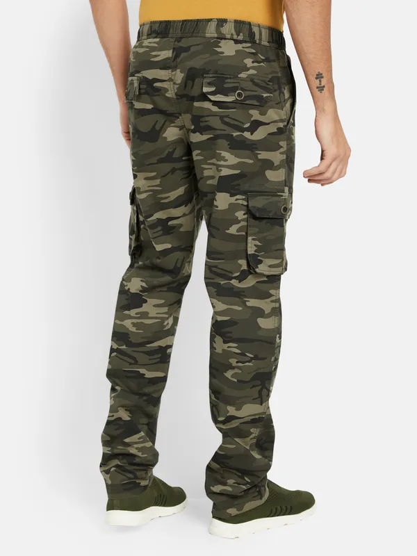 Octave Camouflage Printed Cotton Cargos