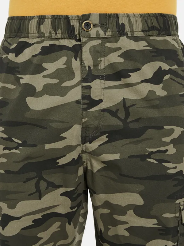 Octave Camouflage Printed Cotton Cargos