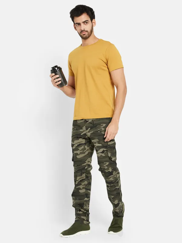 Octave Camouflage Printed Cotton Cargos