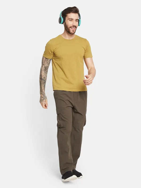 Octave Ss24 Men Cotton Mid Rise Track Pants