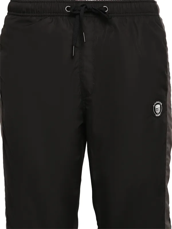 Octave Men Black Cotton Track Pants