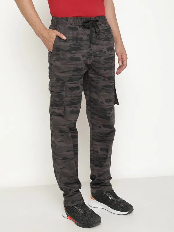 Octave Men Camouflage Printed Cotton Track Pant