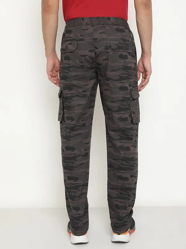 Octave Men Camouflage Printed Cotton Track Pant