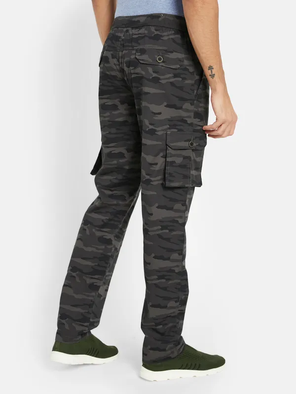 Octave Men Camouflage Printed Cotton Track Pants