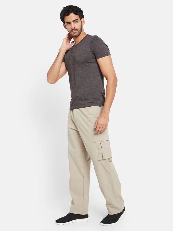 Octave Men Mid-Rise Cotton Track Pants