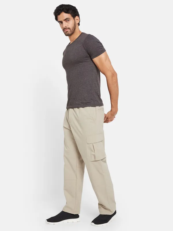 Octave Men Mid-Rise Cotton Track Pants